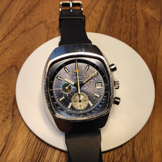 Omega Jedi Blauwe wijzerplaat chronograaf