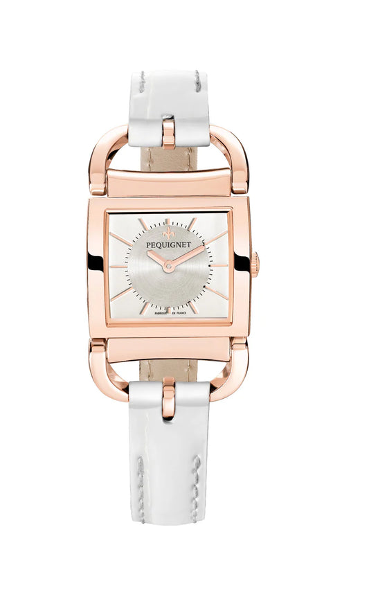 Equus Attelage Watch Plated rose gold case, polished stainless steel index