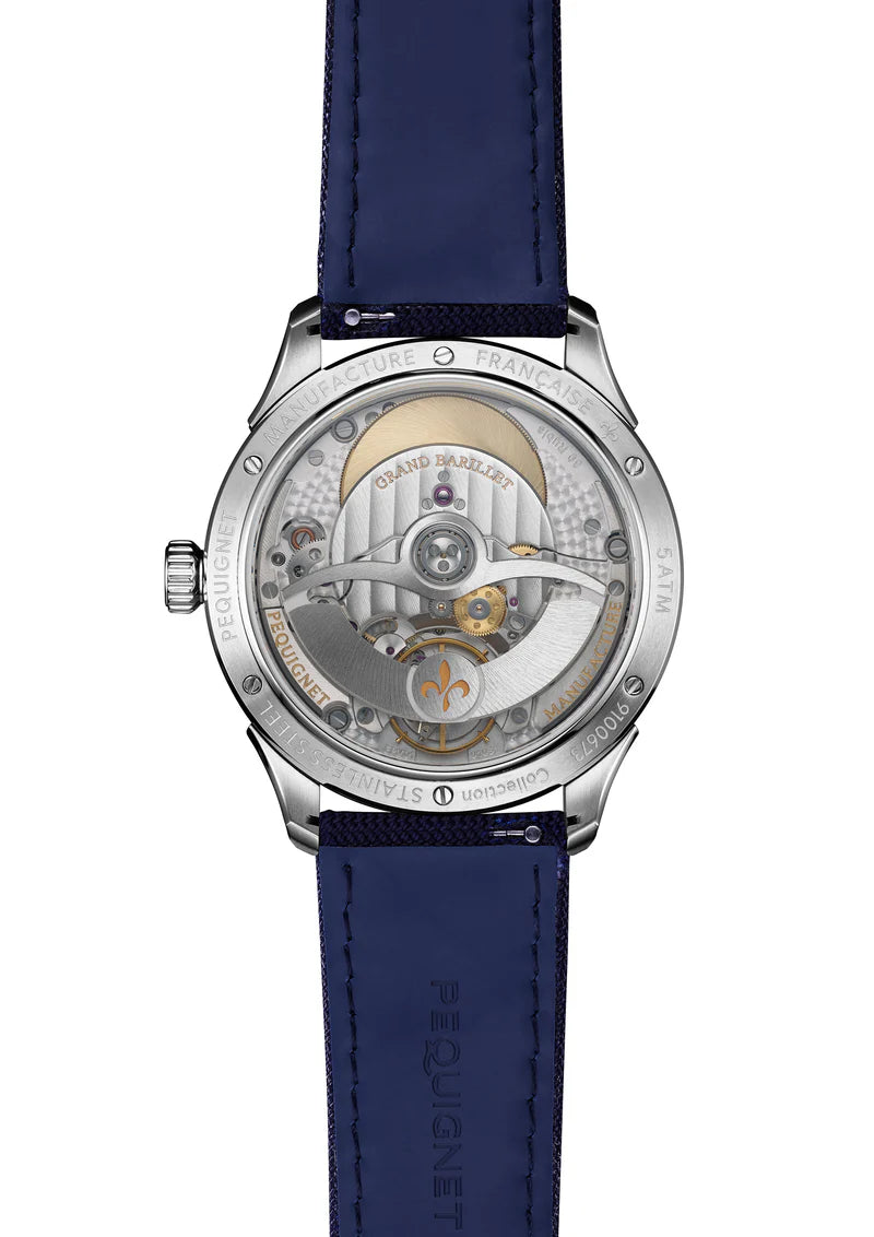 Royale Paris Watch - 39,5 mm Blue dial, power reserve and small second