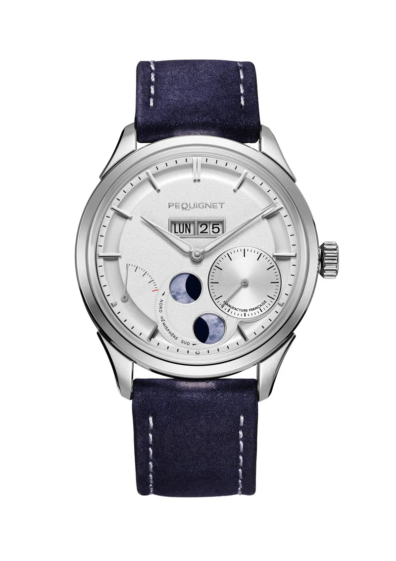 Royale Paris Watch - 39,5 mm Opaline dial, date display and moon phase