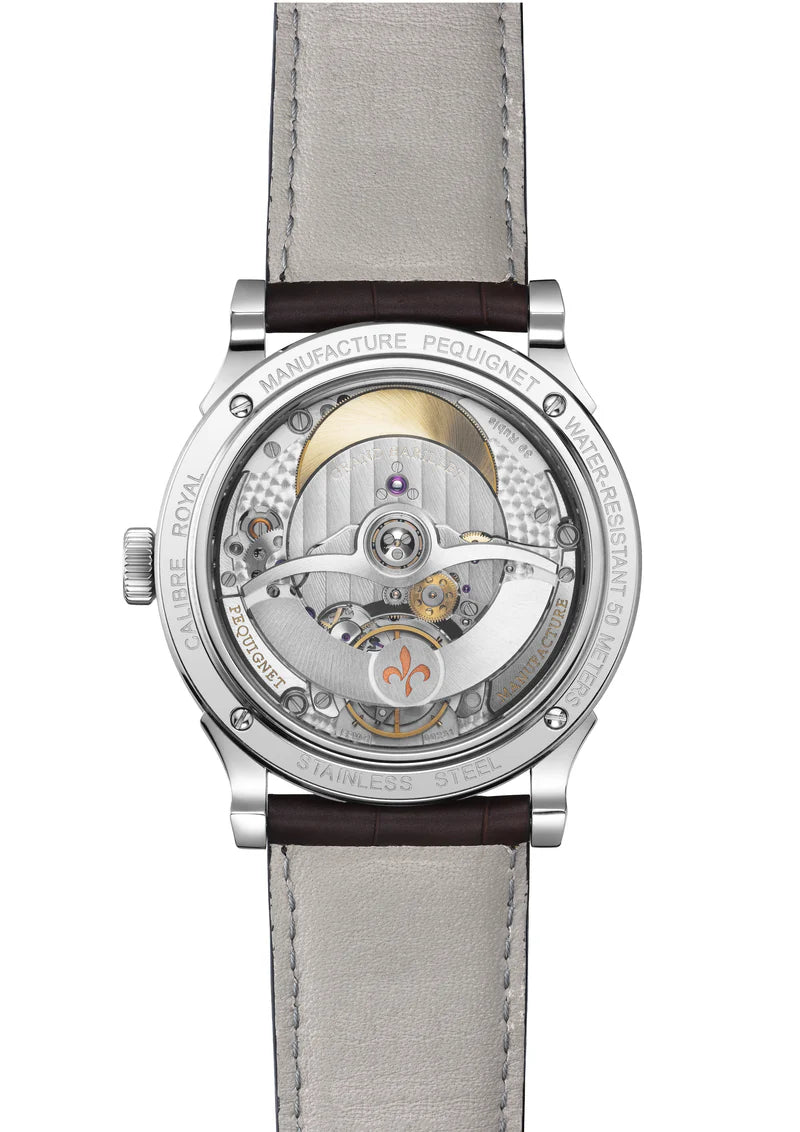 Royale Paris Watch - 39,5 mm Opaline dial, date display and moon phase