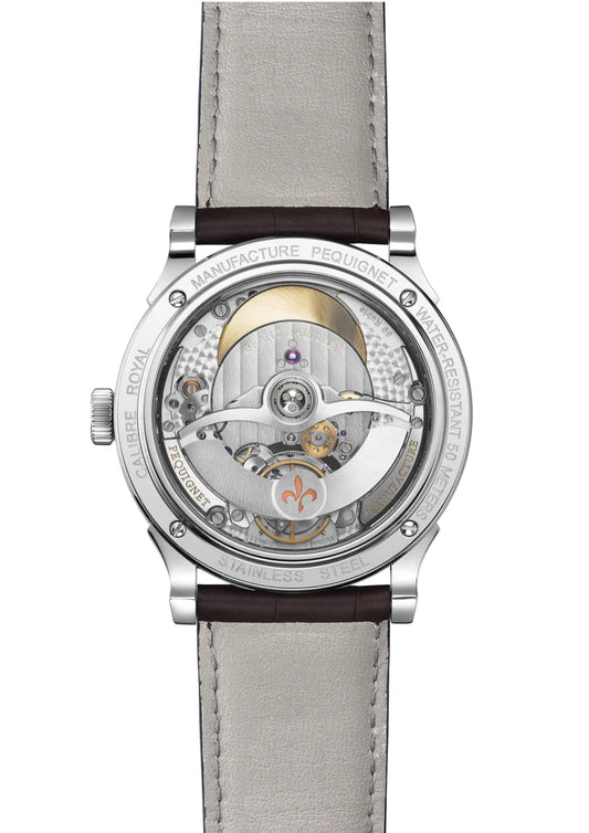 Royale Paris Watch - 39,5 mm Opaline dial, date display and moon phase